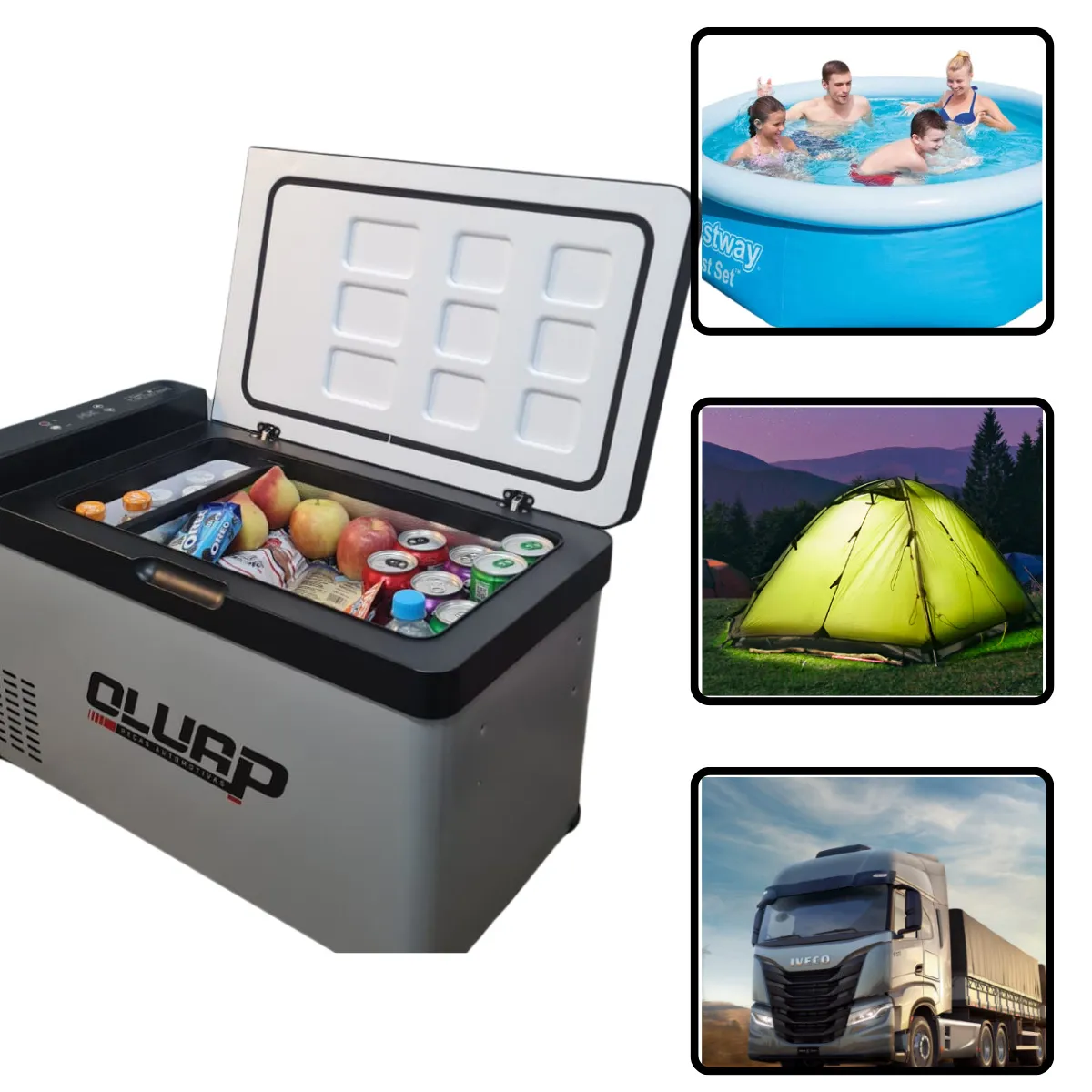 Geladeira Portátil Oluap 40L Quadrivolt