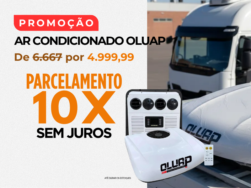 Promoção Ar-condicionado Oluap para Caminhões
